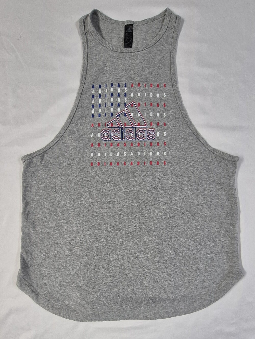 Adidas USA Americana Racerback Sleeveless Open Side Athletic Tank Top Size S